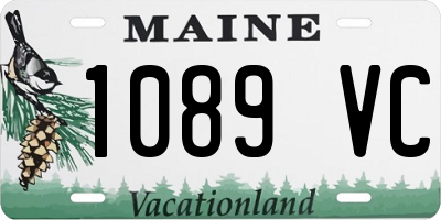 ME license plate 1089VC