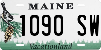 ME license plate 1090SW