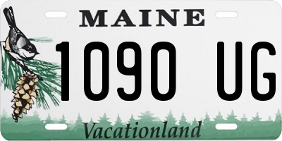 ME license plate 1090UG