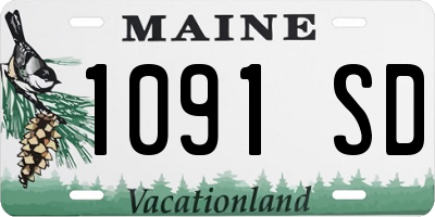 ME license plate 1091SD
