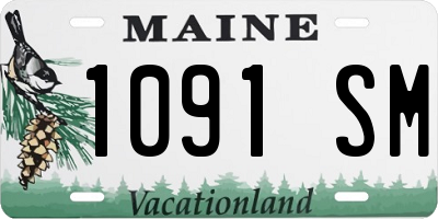 ME license plate 1091SM