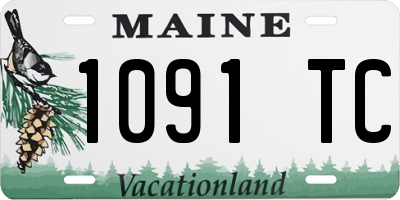 ME license plate 1091TC