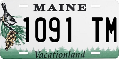 ME license plate 1091TM
