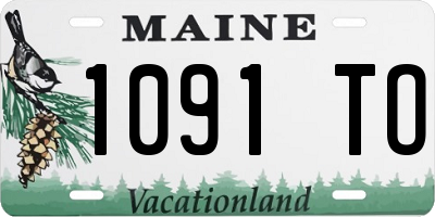 ME license plate 1091TO
