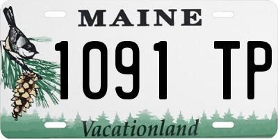 ME license plate 1091TP