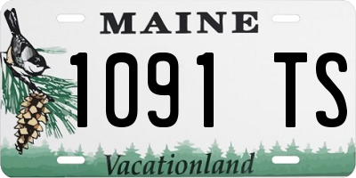 ME license plate 1091TS