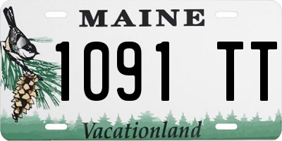 ME license plate 1091TT