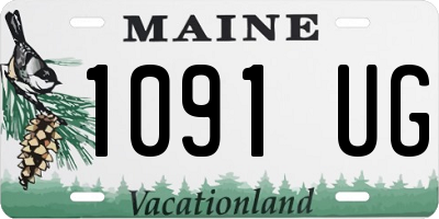 ME license plate 1091UG