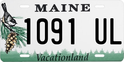 ME license plate 1091UL