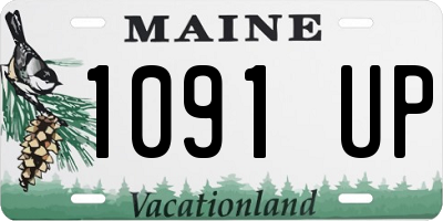 ME license plate 1091UP