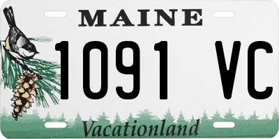 ME license plate 1091VC