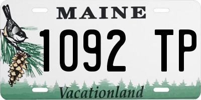 ME license plate 1092TP