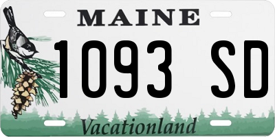 ME license plate 1093SD