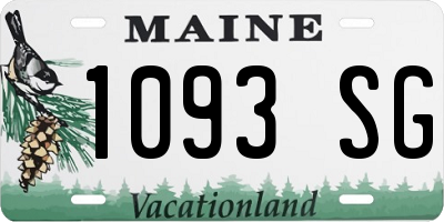 ME license plate 1093SG