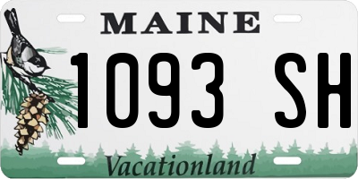 ME license plate 1093SH