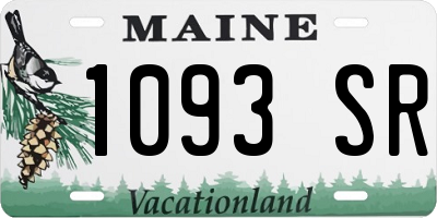 ME license plate 1093SR