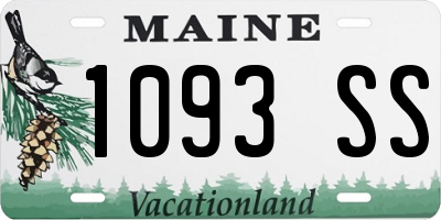 ME license plate 1093SS