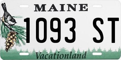 ME license plate 1093ST