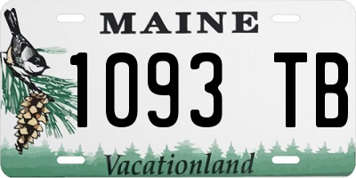 ME license plate 1093TB