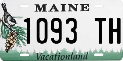 ME license plate 1093TH