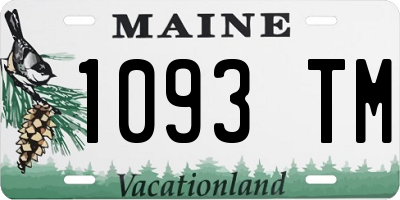 ME license plate 1093TM