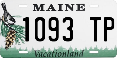 ME license plate 1093TP