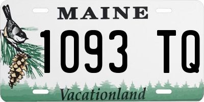 ME license plate 1093TQ