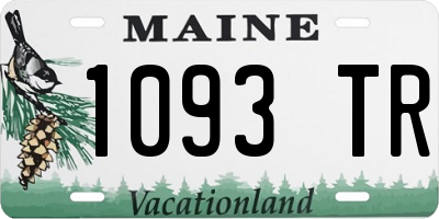 ME license plate 1093TR