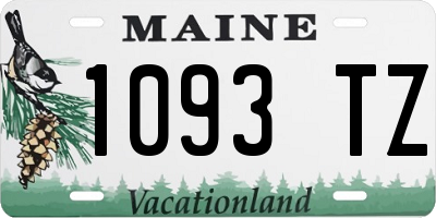 ME license plate 1093TZ