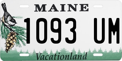 ME license plate 1093UM