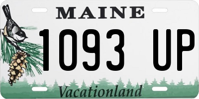 ME license plate 1093UP