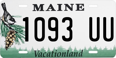 ME license plate 1093UU