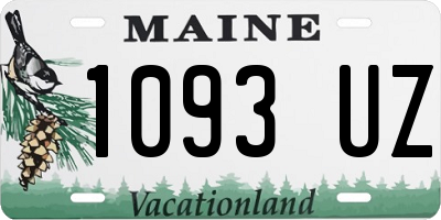 ME license plate 1093UZ