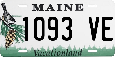 ME license plate 1093VE