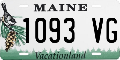 ME license plate 1093VG