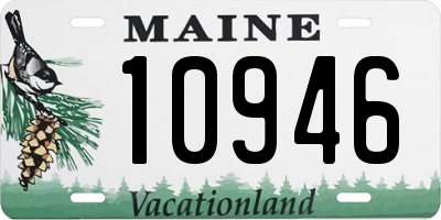 ME license plate 10946