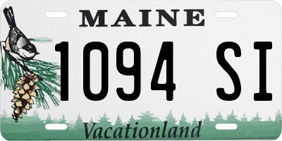 ME license plate 1094SI