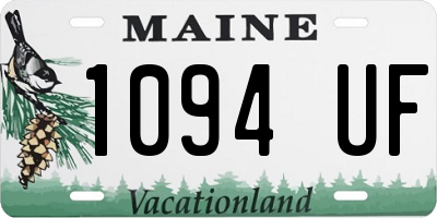 ME license plate 1094UF