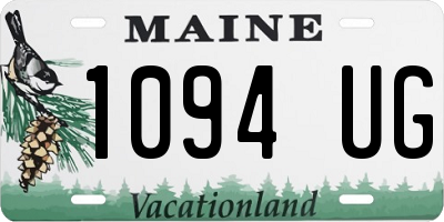 ME license plate 1094UG