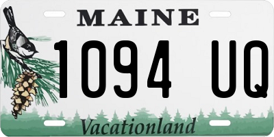 ME license plate 1094UQ
