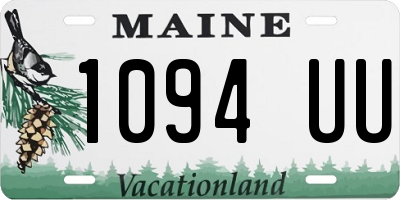 ME license plate 1094UU
