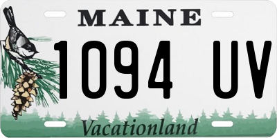 ME license plate 1094UV