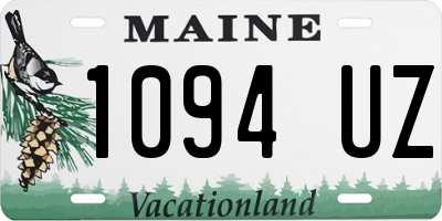 ME license plate 1094UZ