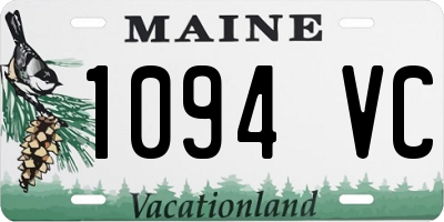 ME license plate 1094VC