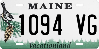 ME license plate 1094VG