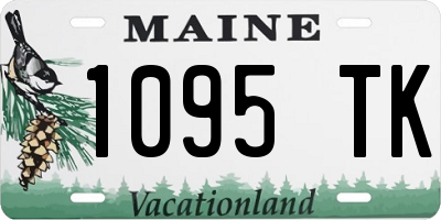 ME license plate 1095TK