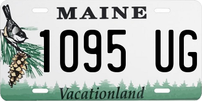 ME license plate 1095UG