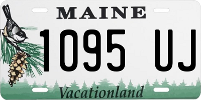 ME license plate 1095UJ