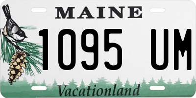 ME license plate 1095UM