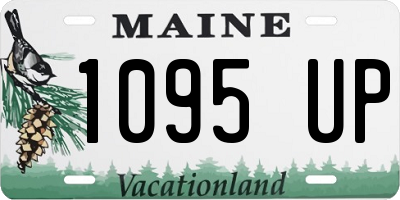 ME license plate 1095UP